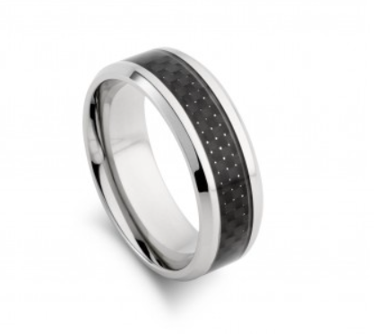 Stainless steel carbon sale fiber ring